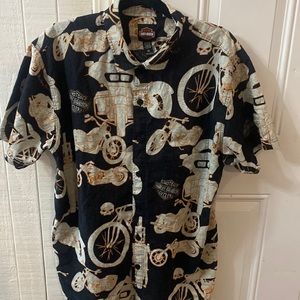Harley Davidson collared shirt